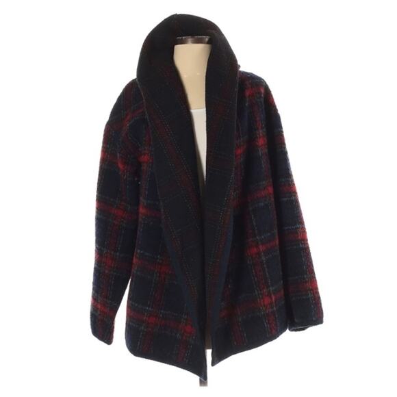 Ellie Mae open Jacket Plaid Lightweight - Picture 1 of 8